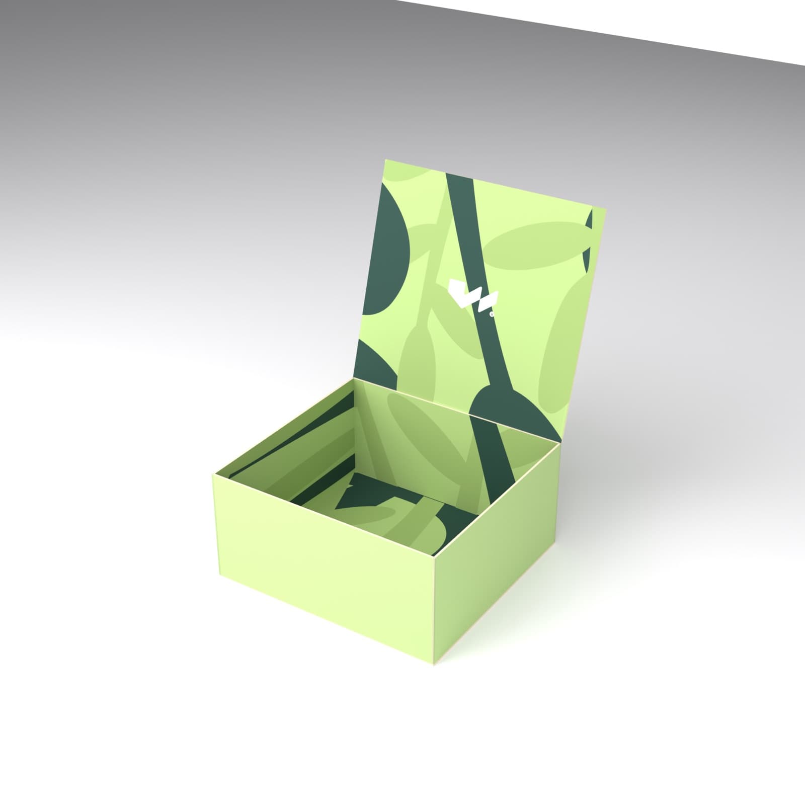 Mosticare Rondo Uno packaging, open box revealing the printed interior
